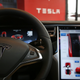 Inside a Tesla car